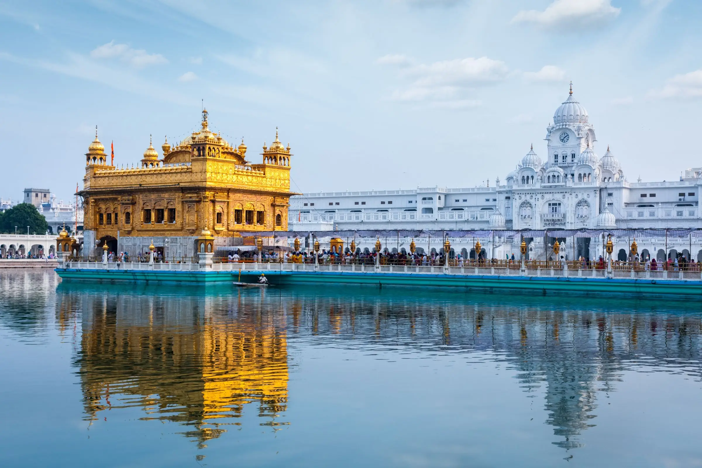 The Golden Temple in Amritsar reflected in its sacred pool